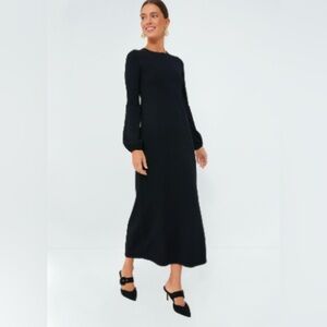 Tuckernuck Black double knit Lennox dress